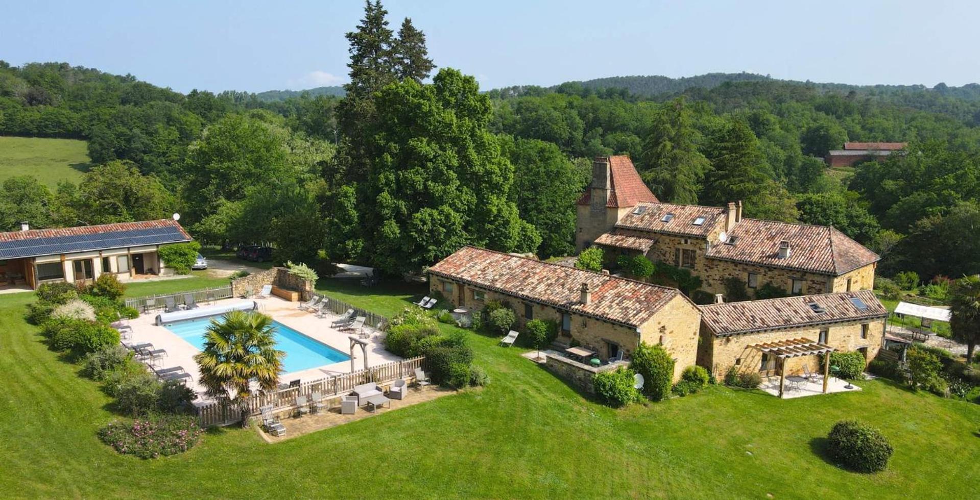 Domaine De Cournet Haut, A 17Th Century Property Set On A Calm, Idyllic Domain With Pool, Tennis, Bikes And More Les Vauries Exteriér fotografie